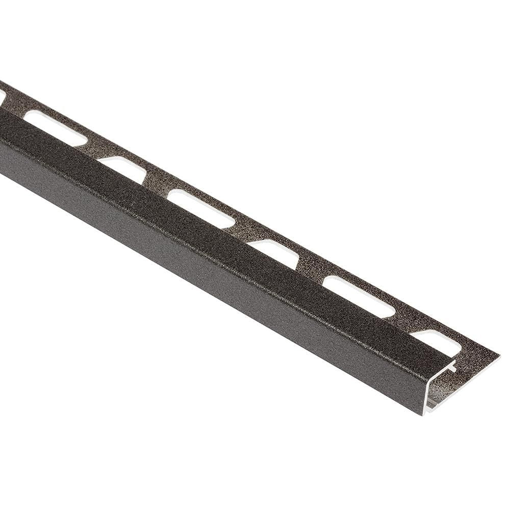 Schluter QUADEC Profilé de bordure carré - aluminium anthracite foncé 1/4" (6 mm) x 8' 2-1/2"