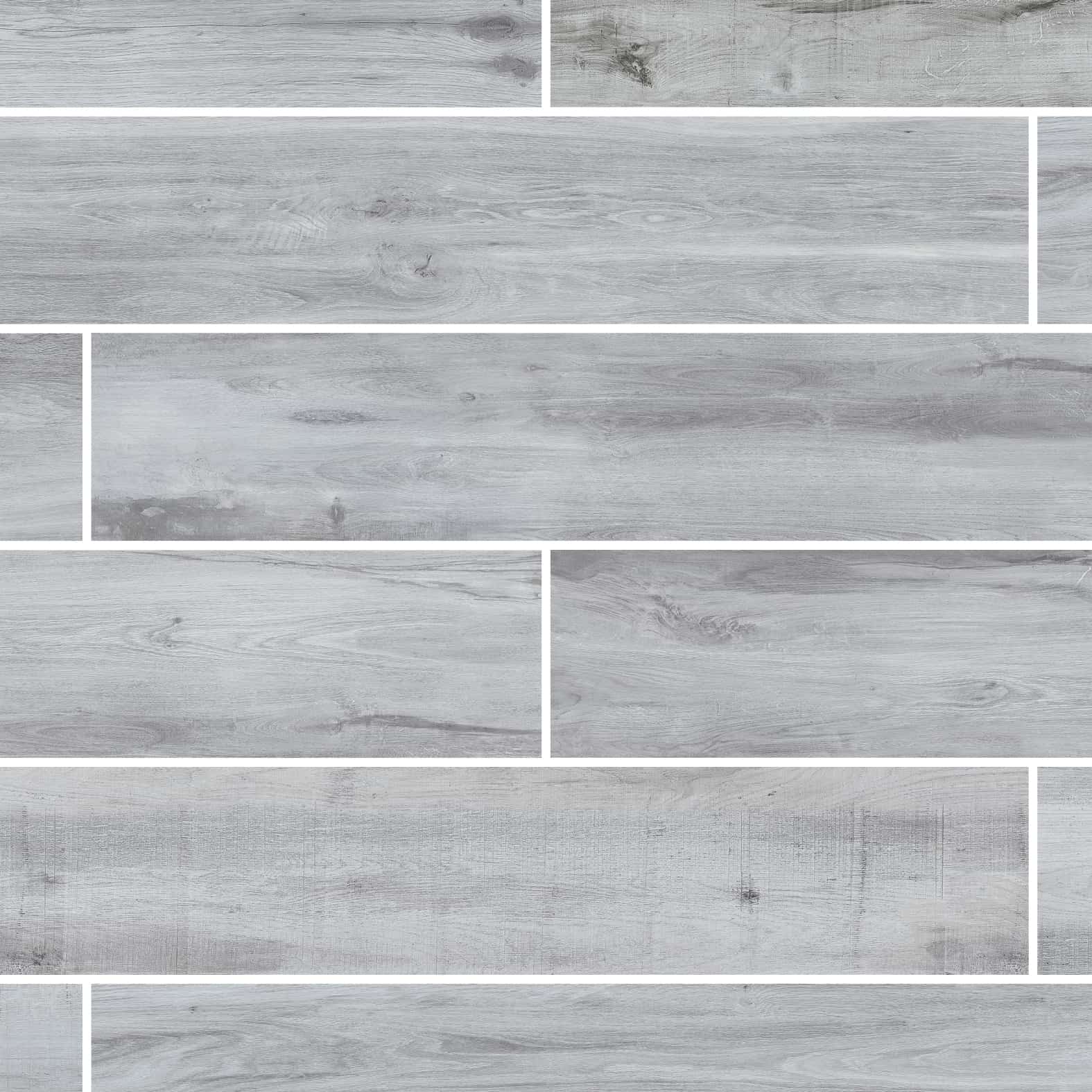 Carreaux de céramique | Collection Aspen - 8 po x 48 po Gris 8 po x 48 po Mat