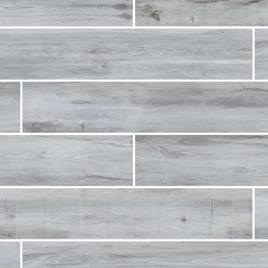 Carreaux de céramique | Collection Aspen - 8 po x 48 po Gris 8 po x 48 po Mat