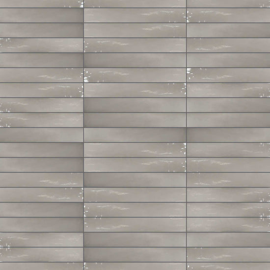 Carreaux de céramique | Collection Manacor - 2.5 po x 16 po Gris mercure 2,5 po x 16 po Lustré