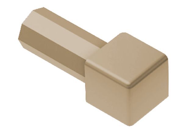 Schluter QUADEC Coin intérieur/extérieur 90° - plastique PVC beige clair 1/2" (12.5 mm)