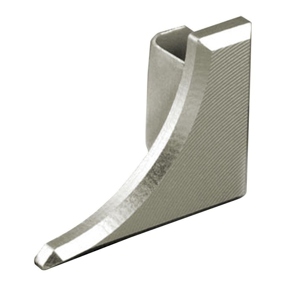 Schluter DILEX-AHKA Cap de fermeture droit avec un radius de 3/8" (10 mm) - aluminium anodisé nickel mat