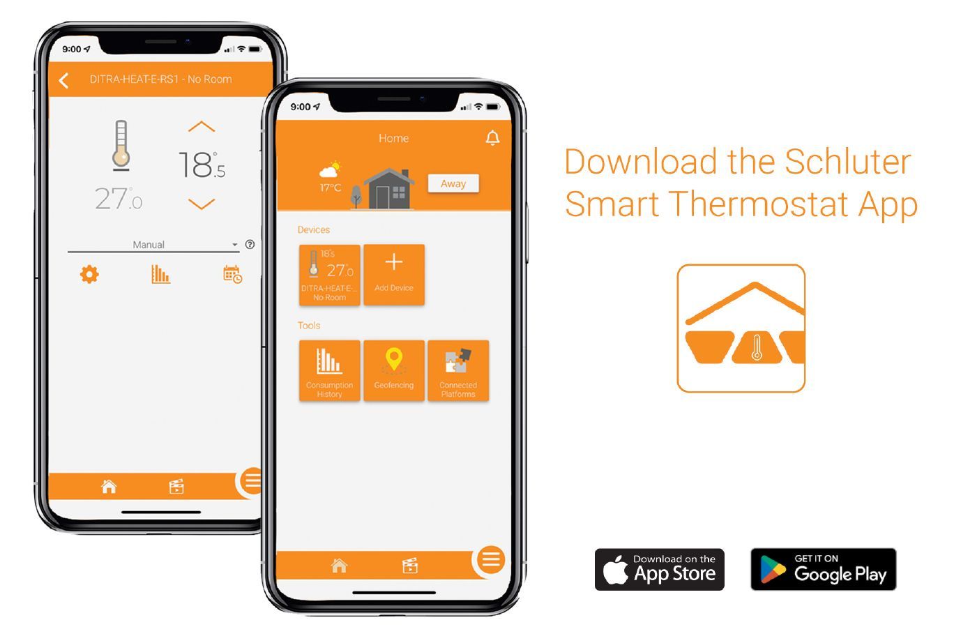 Schluter DITRA-HEAT-E-RS1 Thermostat WiFi intelligent blanc éclatant