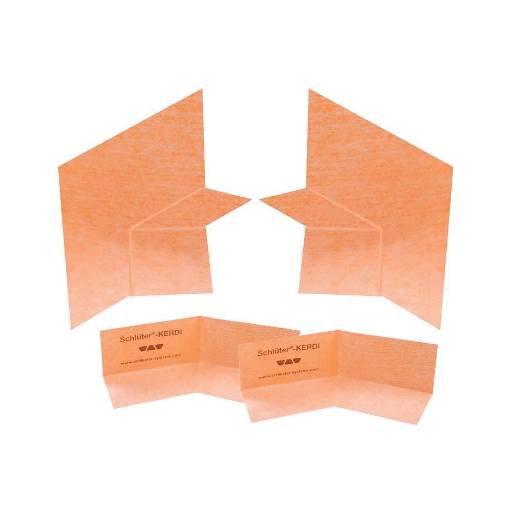 Schluter KERDI-KERECK Ensemble de coins pour banc 1 droit - 1 gauche - 1 coin intérieur 135°