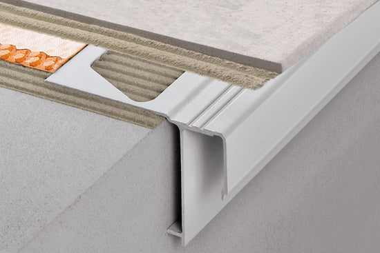 Schluter BARA-RAK Coin intérieur 90° pour profilé de bordure de balcon aluminium blanc éclatant