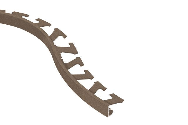 Schluter SCHIENE Profilé radius de bordure de mur aluminium beige 3/8" (10 mm) x 8' 2-1/2"