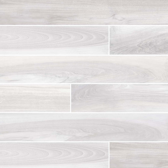 <p>Carreaux de céramique Collection Prive 8 po x 48 po — gris, fini effet bois rectangulaire</p>