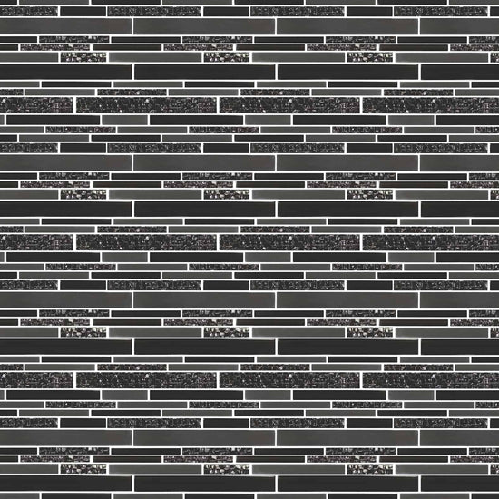 Carreaux de céramique Collection Tessara mosaïque noire 11 po x 12 po