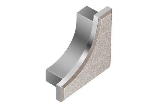 Schluter DILEX-AHK Cap de fermeture - aluminium crème