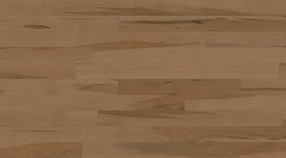 Preverco SolidClassic Bois franc Érable Variation Terra mat, lattes 4-1/4 po larg., 3/4 po ép., tons terreux naturels