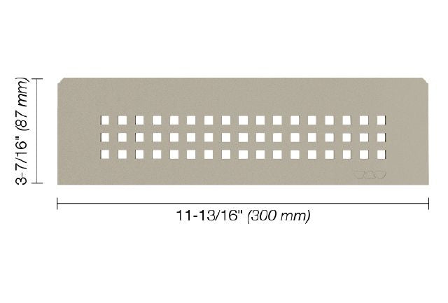 Schluter SHELF-N Étagère rectangulaire pour niche modèle Square - aluminium grège