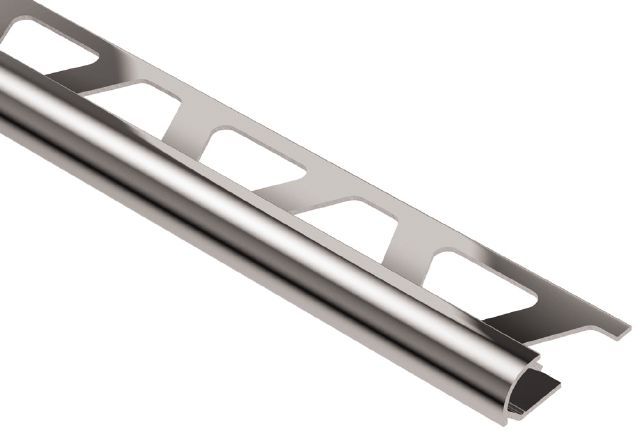 Schluter RONDEC Profilé de bordure rond - aluminium anodisé chrome poli 5/16" (8 mm) x 10'