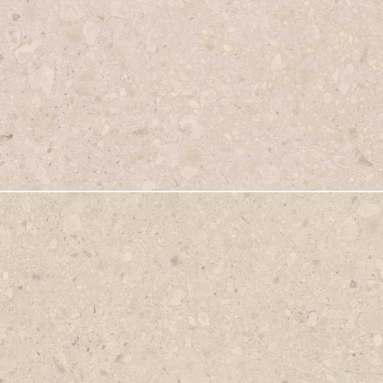 Carreaux de céramique Collection Flodsten 24 po x 48 po couleur crème finition mate