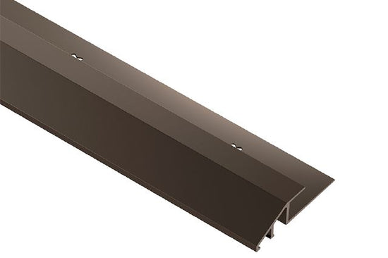 Schluter VINPRO-U Profilé réducteur pour revêtement de vinyle aluminium anodisé bronze antique brossé 7/32" (5.5 mm) x 8' 2-1/2"