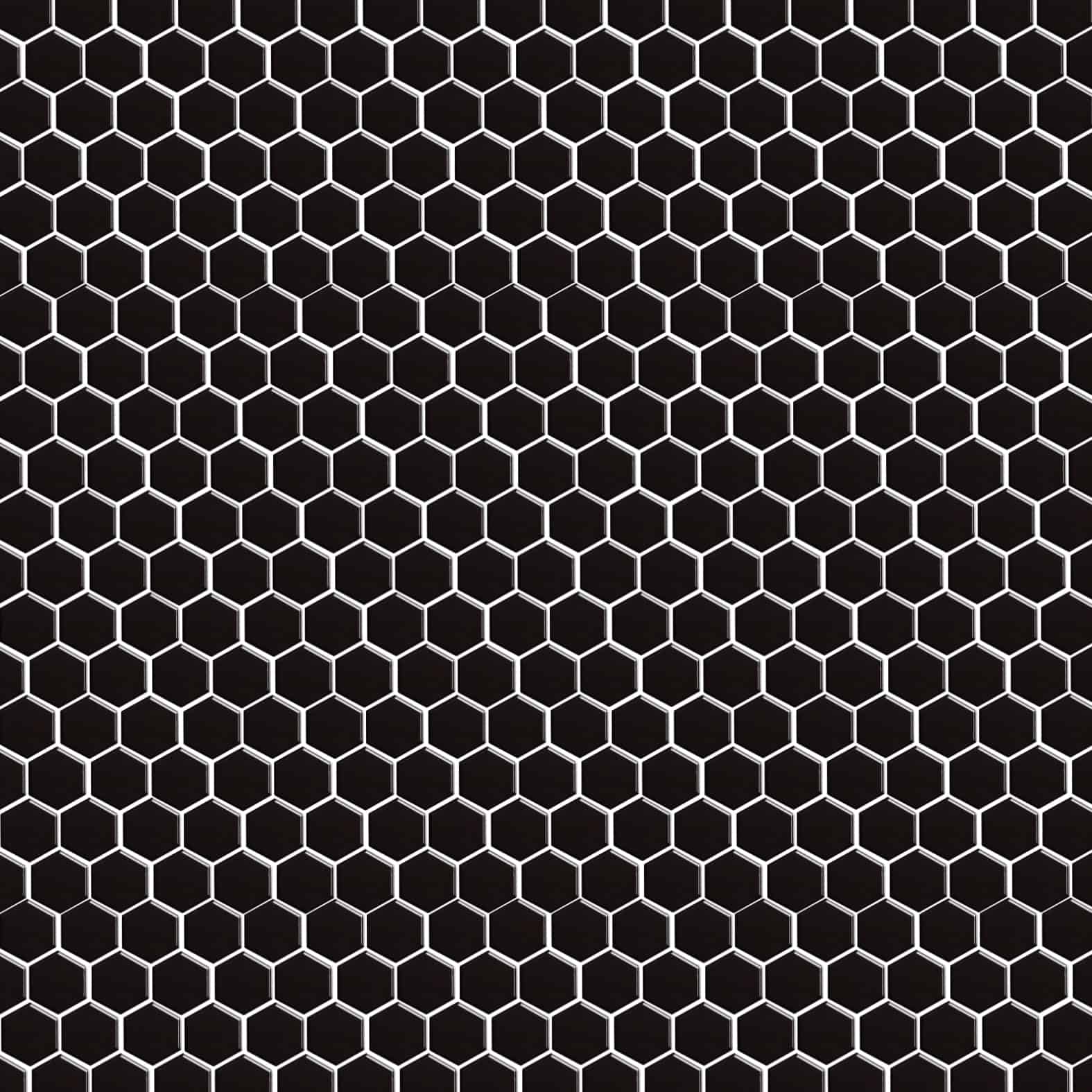 Carreaux de céramique Collection Nektar 2 po x 2 po, noir mat