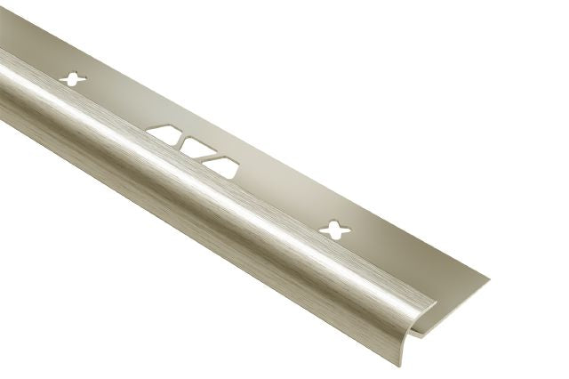 Schluter VINPRO-RO Profilé rond aluminium anodisé nickel brossé 17/64" (6.5 mm) x 8' 2-1/2"