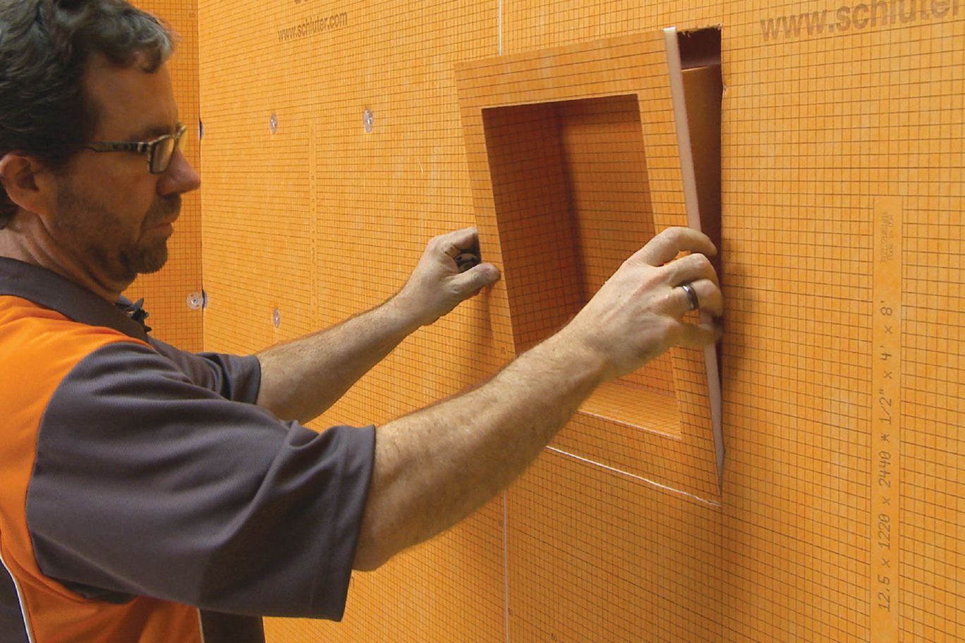 Schluter KERDI-BOARD-SN Niche de douche préfabriqué avec cadre 12" x 20"