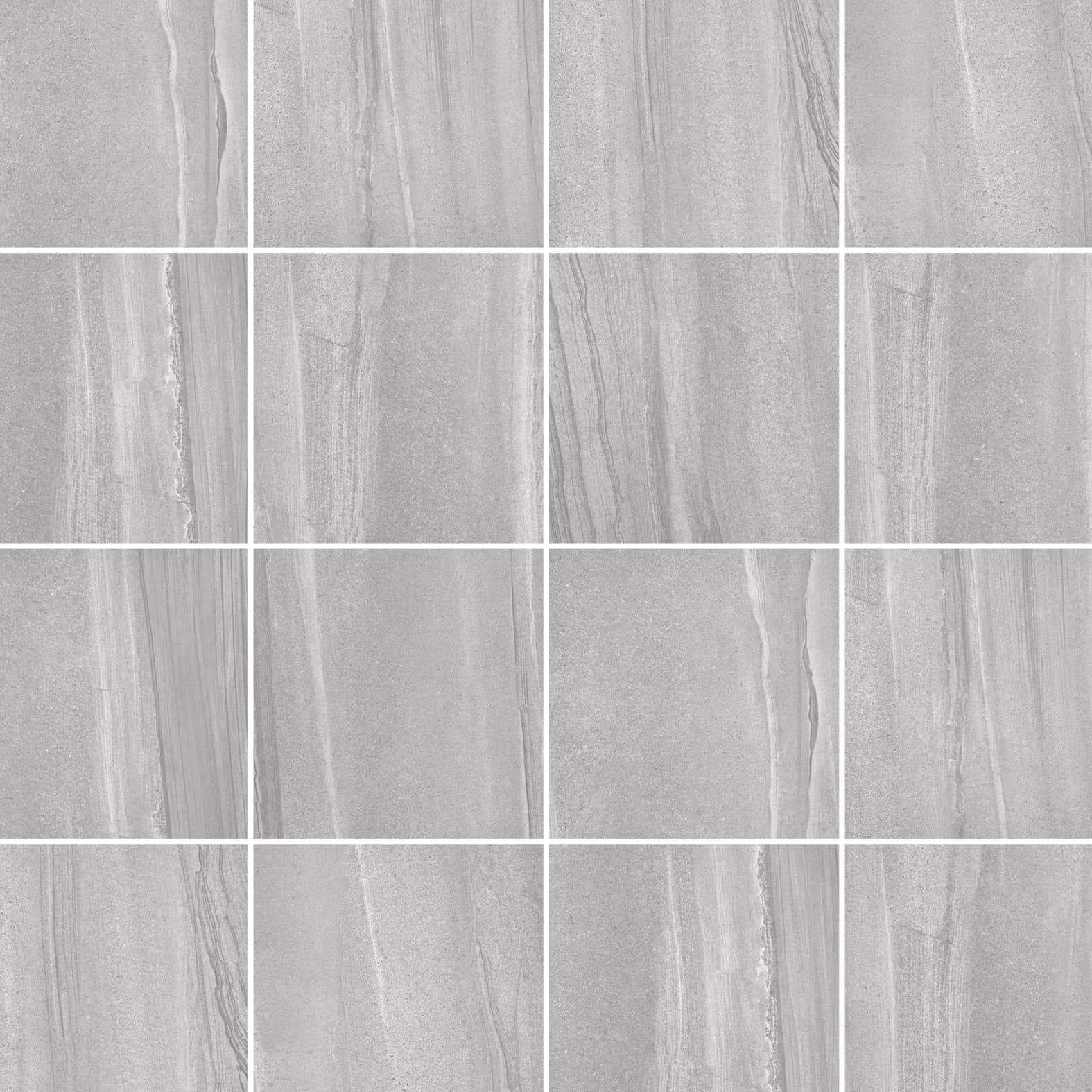 Carreaux de céramique Collection Burlingstone 13 po x 13 po, gris pâle mat