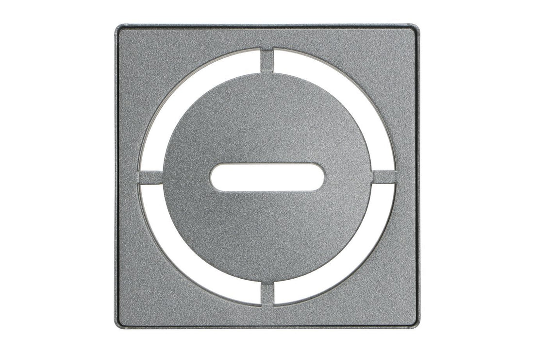 Schluter KERDI-DRAIN Ensemble de grille carrée Pure acier inoxydable (V2) étain 4"