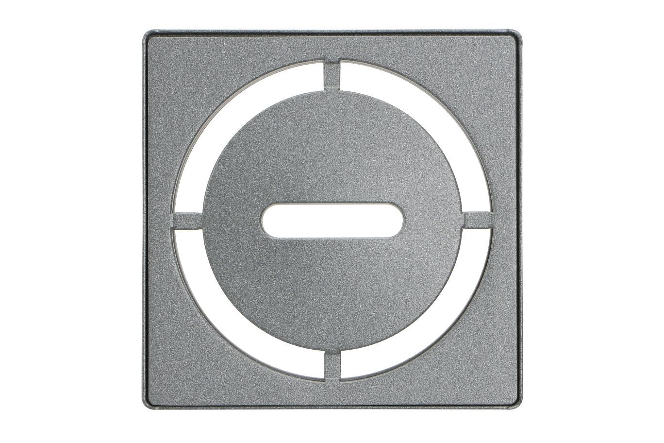 Schluter KERDI-DRAIN Ensemble de grille carrée Pure acier inoxydable (V2) étain 4"