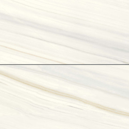 Carreaux de céramique Collection Marmi Classici 24 po x 48 po Bianco Covelano poli, marbre blanc veiné, finition brillante