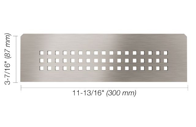 Schluter SHELF-N Étagère rectangulaire pour niche modèle Square - acier inoxydable (V2) brossé