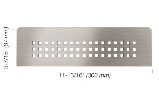 Schluter SHELF-N Étagère rectangulaire pour niche modèle Square - acier inoxydable (V2) brossé