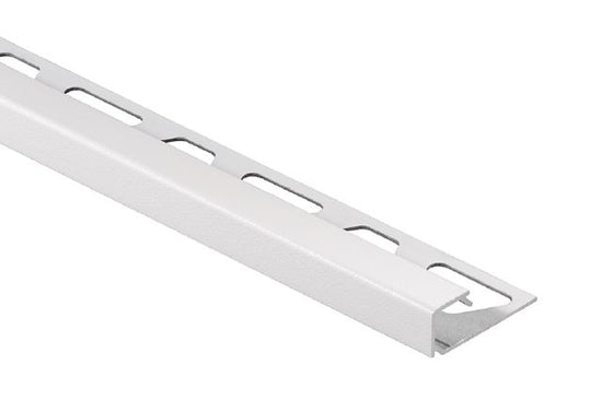 Schluter QUADEC Profilé carré - aluminium blanc mat 1/4" (6 mm) x 10'