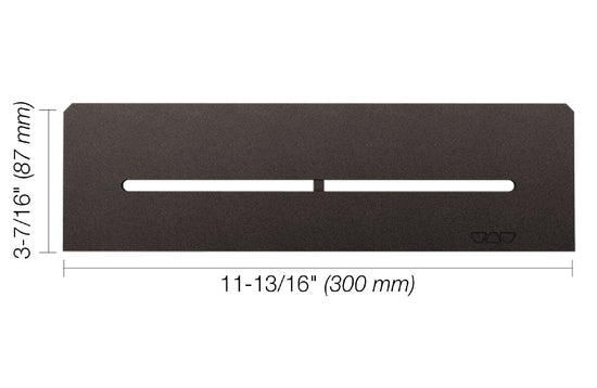 Schluter SHELF-N Étagère rectangulaire pour niche modèle Pure aluminium anthracite foncé