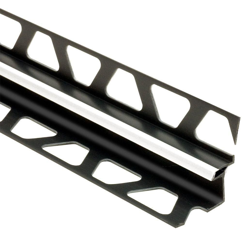 Schluter DILEX-EKE Profilé de joint de mouvement pour angles muraux - plastique PVC blanc éclatant 7/16" x 3/8" x 8' 2-1/2"
