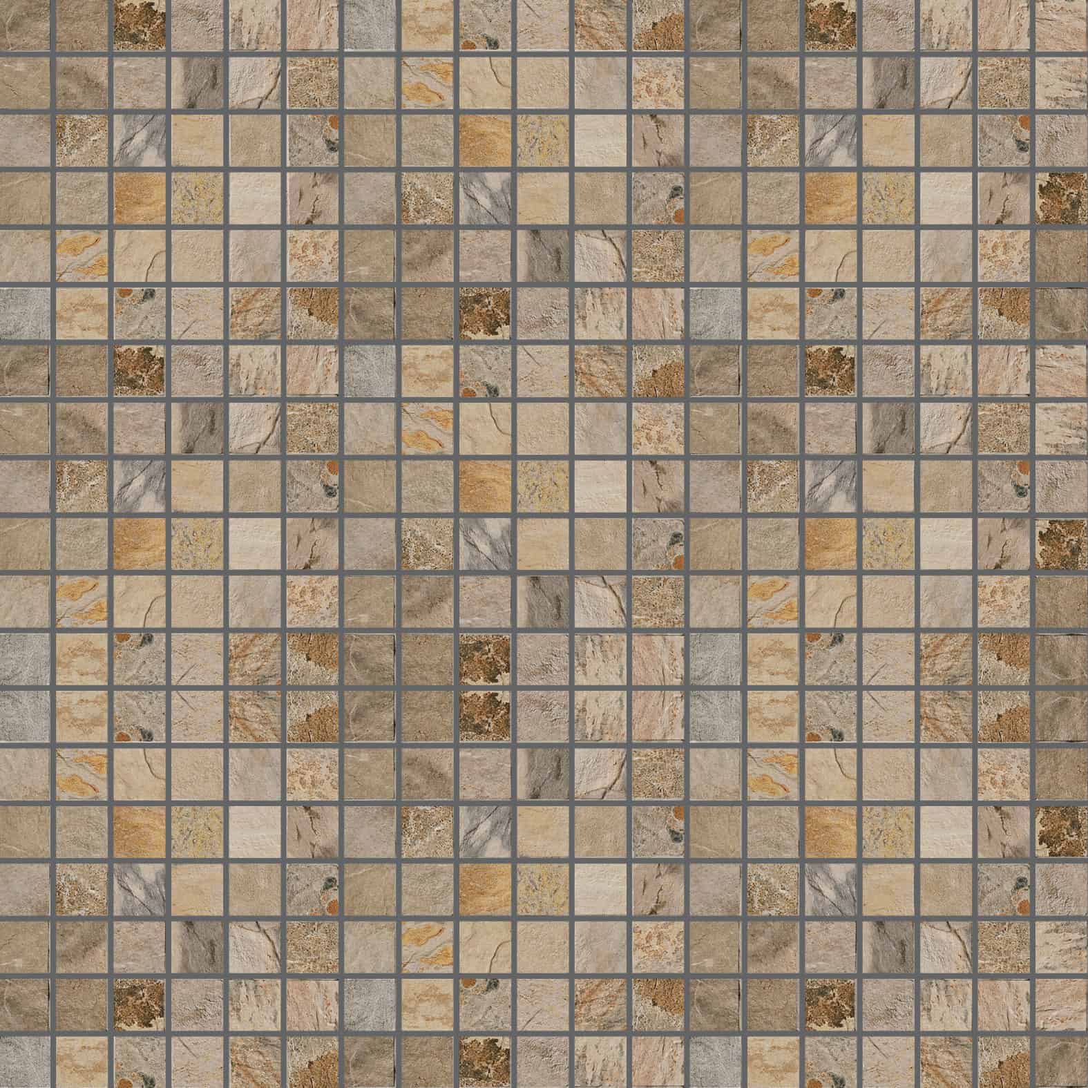 Carreaux de céramique Collection Slaty 2 po x 2 po, ocre, fini mat