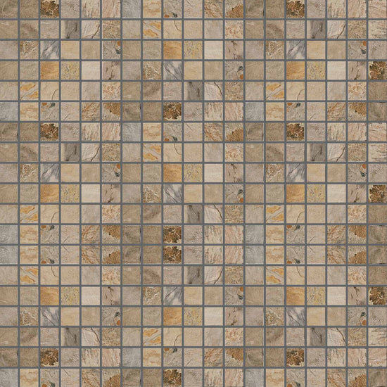 Carreaux de céramique Collection Slaty 2 po x 2 po, ocre, fini mat