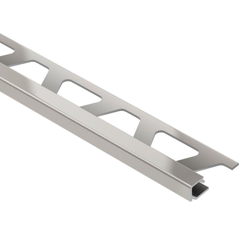 Schluter QUADEC Profilé de bordure carré - aluminium anodisé nickel mat 3/8" (10 mm) x 8' 2-1/2"