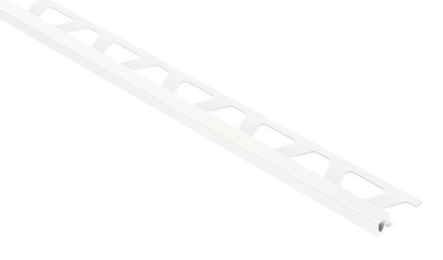 Schluter QUADEC Profilé de bordure carré - plastique PVC blanc éclatant 3/8" (10 mm) x 8' 2-1/2"