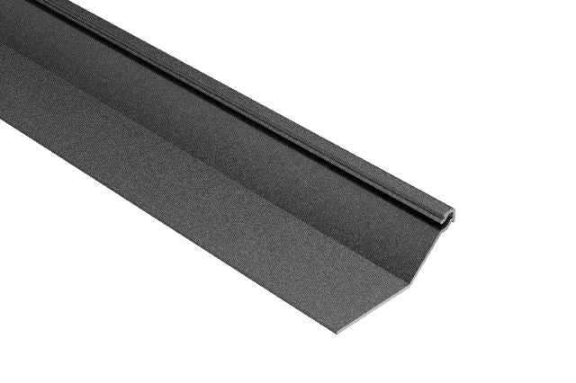 Schluter FINEC-SQ Moulure de finition et de protection des rebords avec surface visible mince et carrée Aluminium Étain 1/2" (12.5 mm) x 8' 2-1/2"