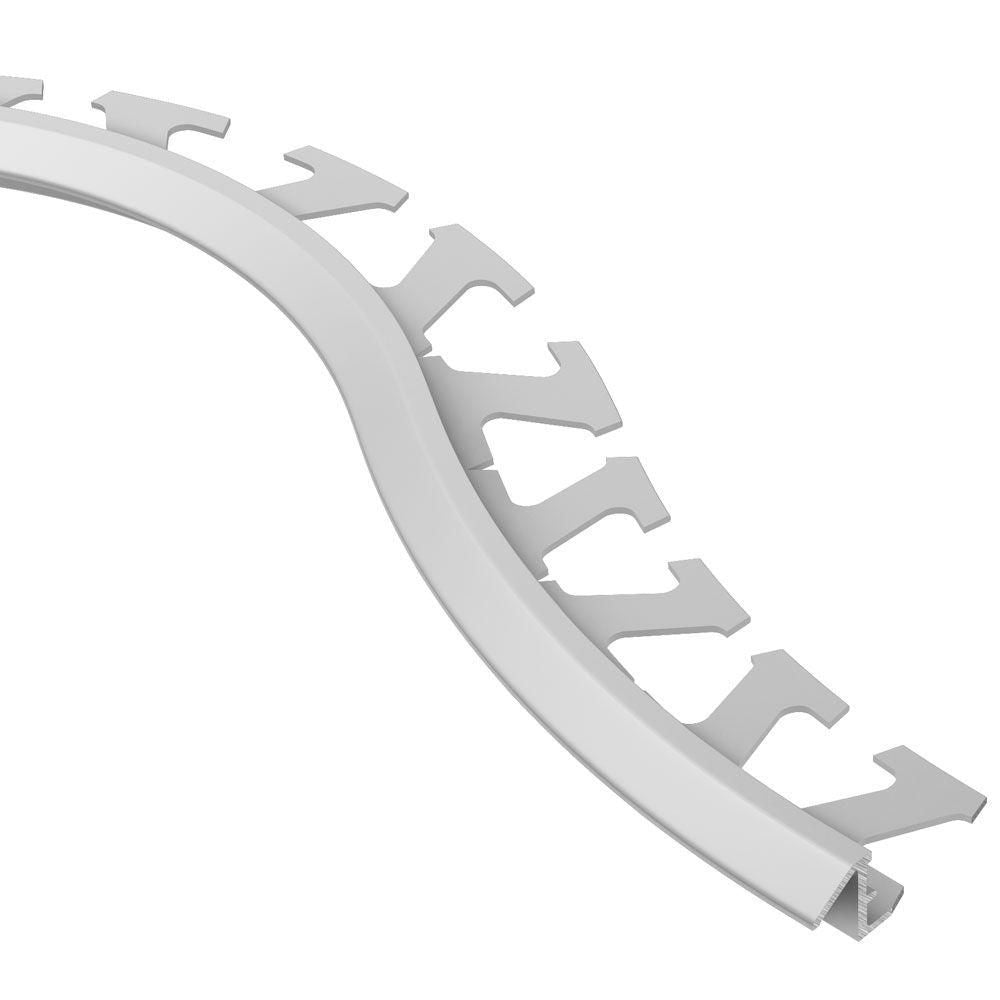 Schluter RENO-TK Radius Profilé réducteur - aluminium anodisé mat 3/8" (10 mm) x 8' 2-1/2"