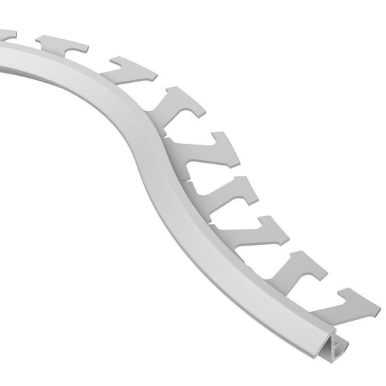 Schluter RENO-TK Radius Profilé réducteur - aluminium anodisé mat 3/8" (10 mm) x 8' 2-1/2"