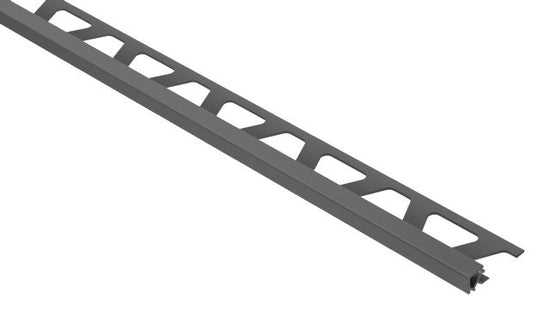 Schluter QUADEC Profilé de bordure carré Plastique PVC Gris 7/16" x 8' 2-1/2"