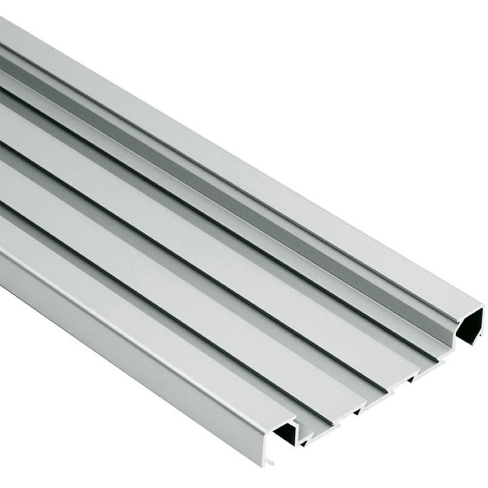 Schluter QUADEC-FS Profilé à double rainures - aluminium anodisé mat 5/16" (8 mm) x 8' 2-1/2"