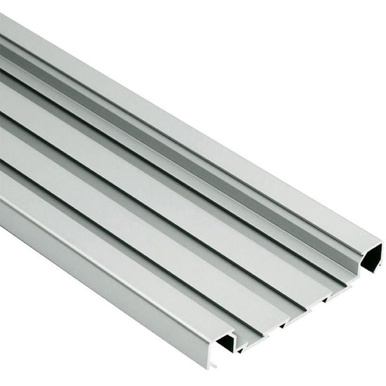 Schluter QUADEC-FS Profilé à double rainures - aluminium anodisé mat 5/16" (8 mm) x 8' 2-1/2"