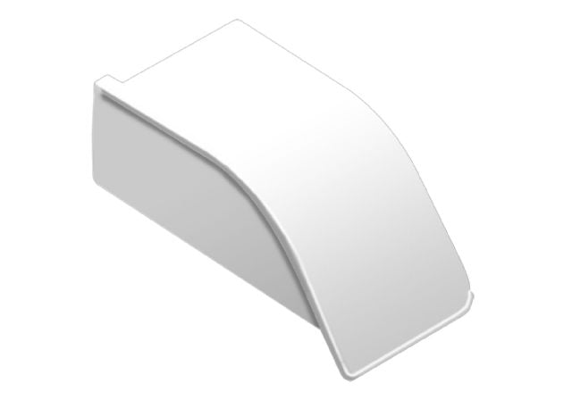Schluter DILEX-AS Cap de fermeture droit - plastique PVC blanc éclatant