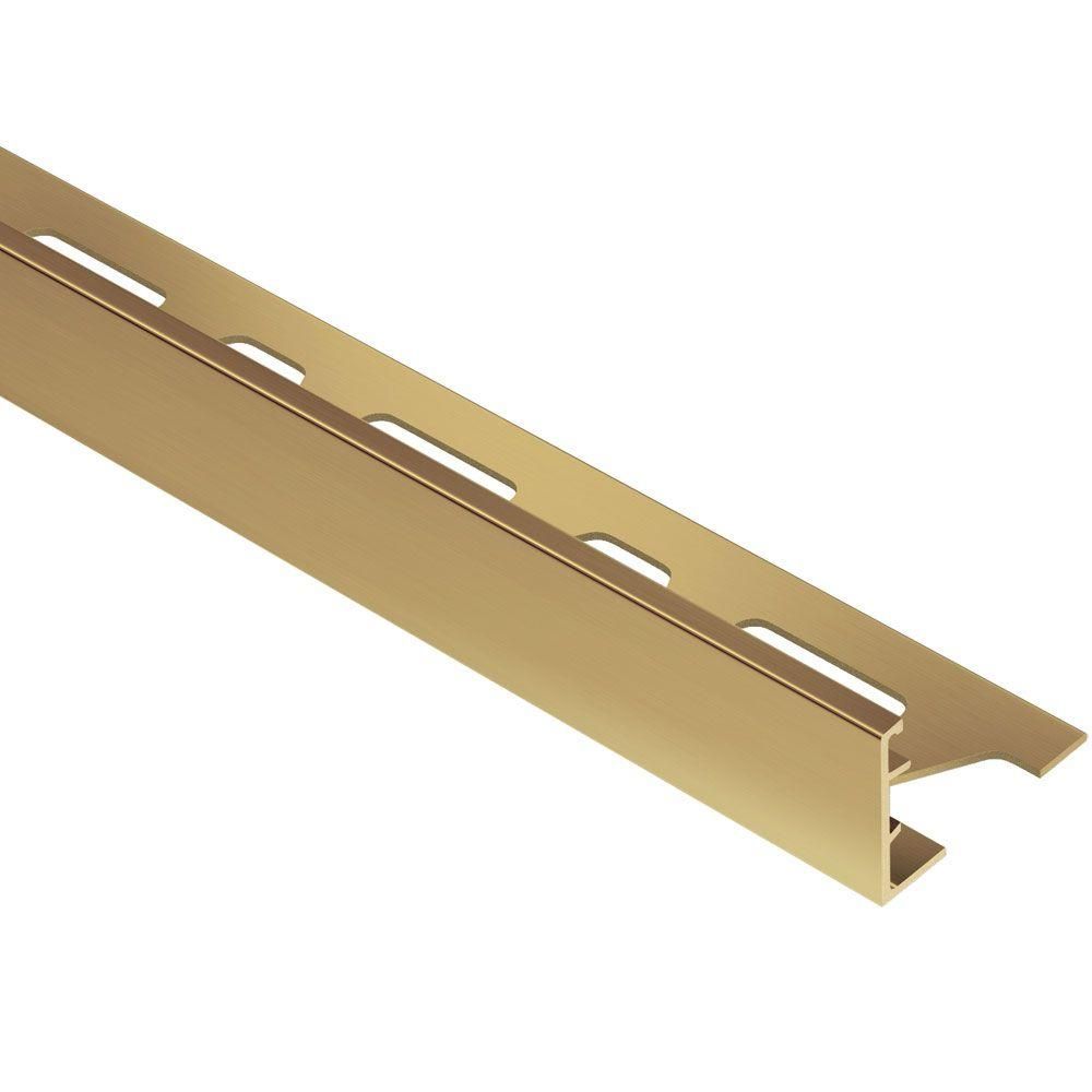 Schluter SCHIENE Profilé de bordure pour mur/plancher laiton 1" (25 mm) x 8' 2-1/2"