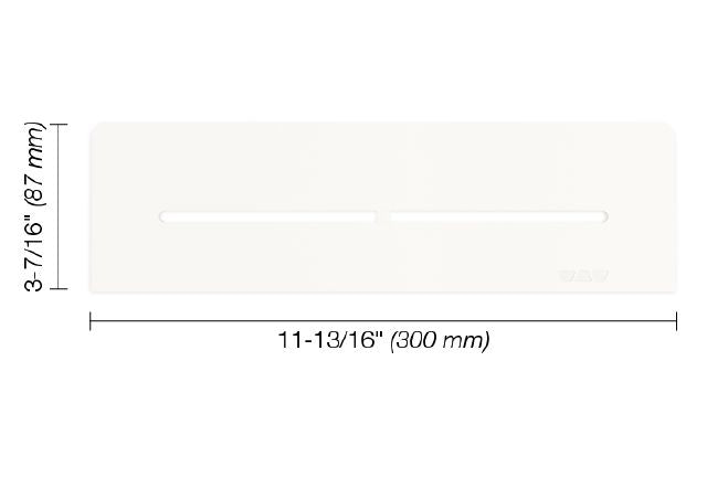 Schluter SHELF-N Étagère rectangulaire pour niche modèle Pure - aluminium blanc mat