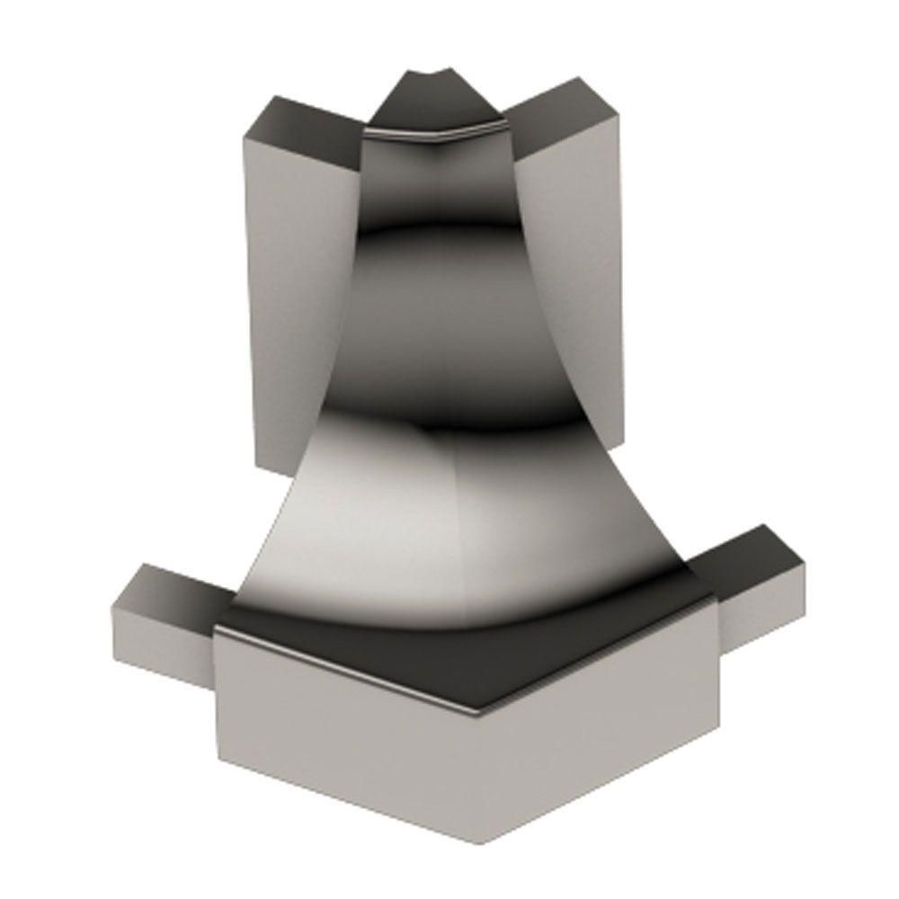 Schluter DILEX-AHK Coin extérieur 135° avec un radius de 3/8" (10 mm) - aluminium anodizé nickel poli