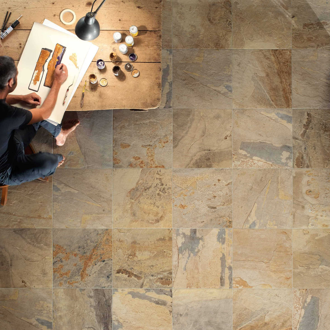 Carreaux de céramique | Collection Slaty - 12 po x 24 po