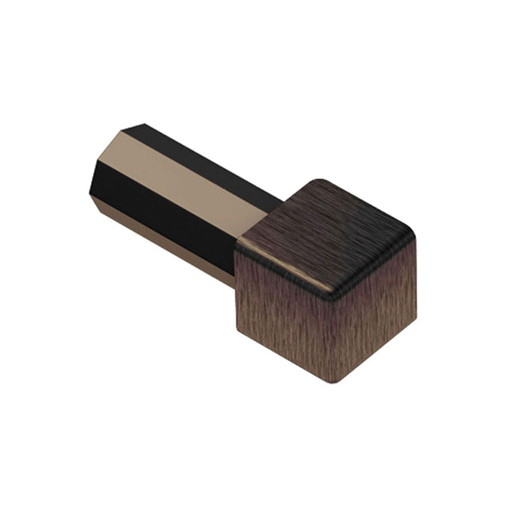 Schluter QUADEC Coin intérieur/extérieur 90° - aluminium anodisé bronze antique brossé 5/16" (8 mm)