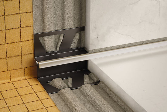 Schluter DILEX-EKE Profilé de joint de mouvement pour angles muraux - plastique PVC gris 7/16" x 3/8" x 8' 2-1/2"