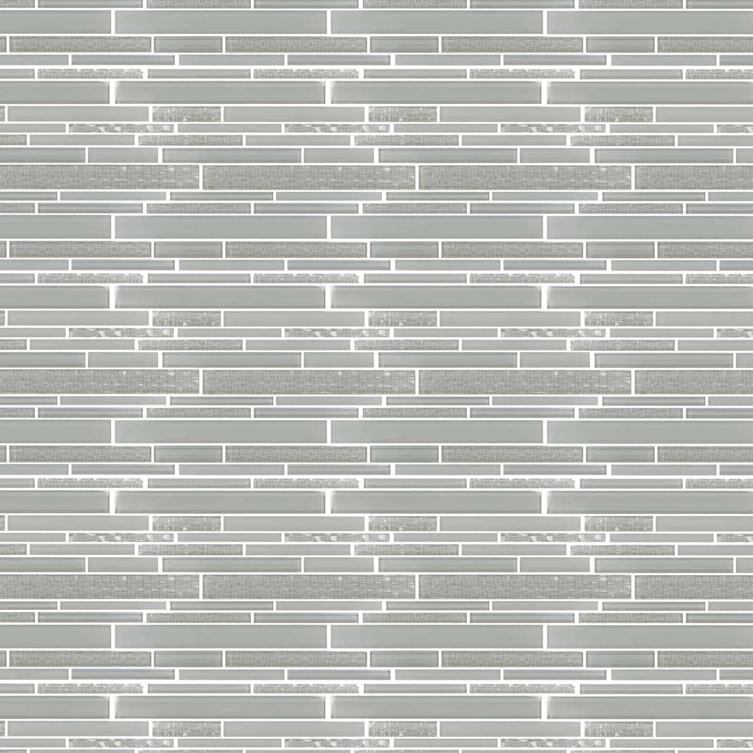 Carreaux de céramique Collection Tessara mosaïque 11 po x 12 po ton gris clair