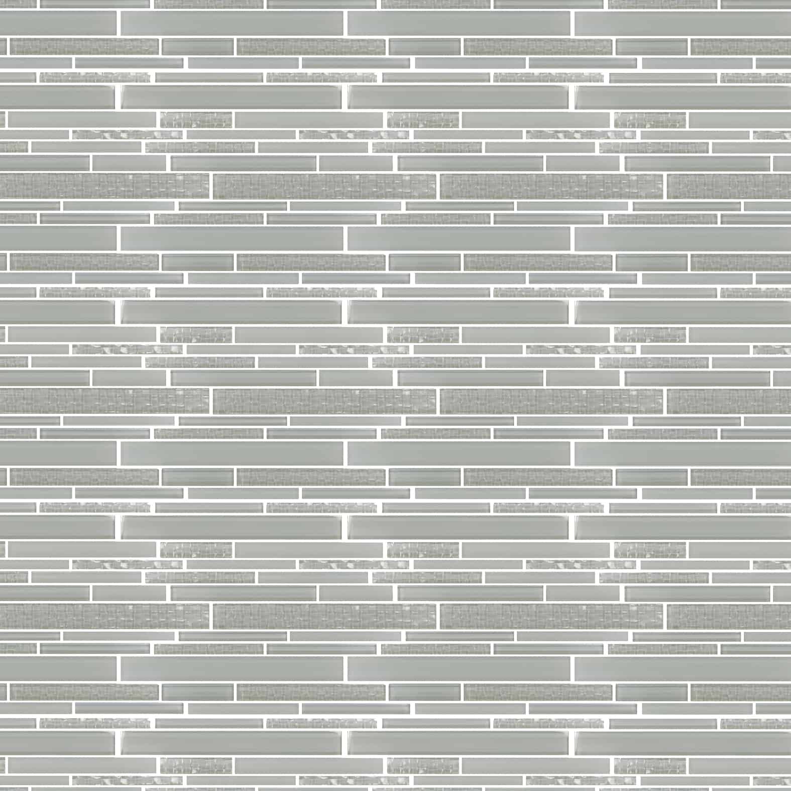 Carreaux de céramique Collection Tessara mosaïque 11 po x 12 po ton gris clair