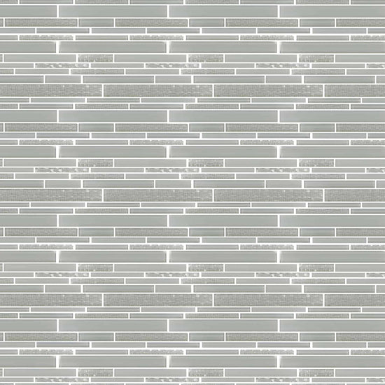 Carreaux de céramique Collection Tessara mosaïque 11 po x 12 po ton gris clair